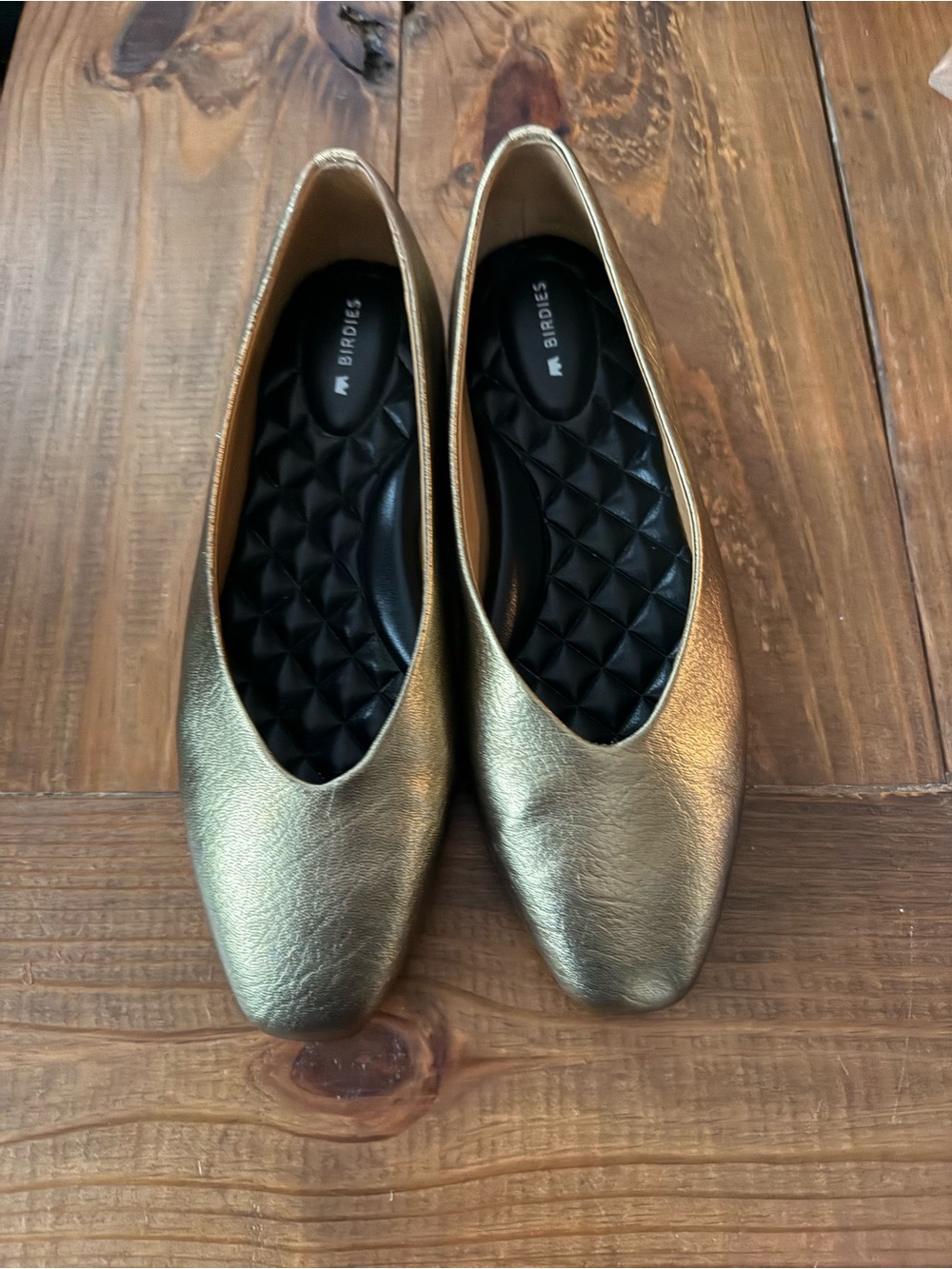 Birdies Metallic Gold Ballet Flats size 8.5